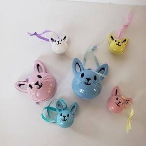 Vintage metal bunny bells